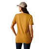 Ariat Ladies Longhorn Brand Tee Harvest Gold