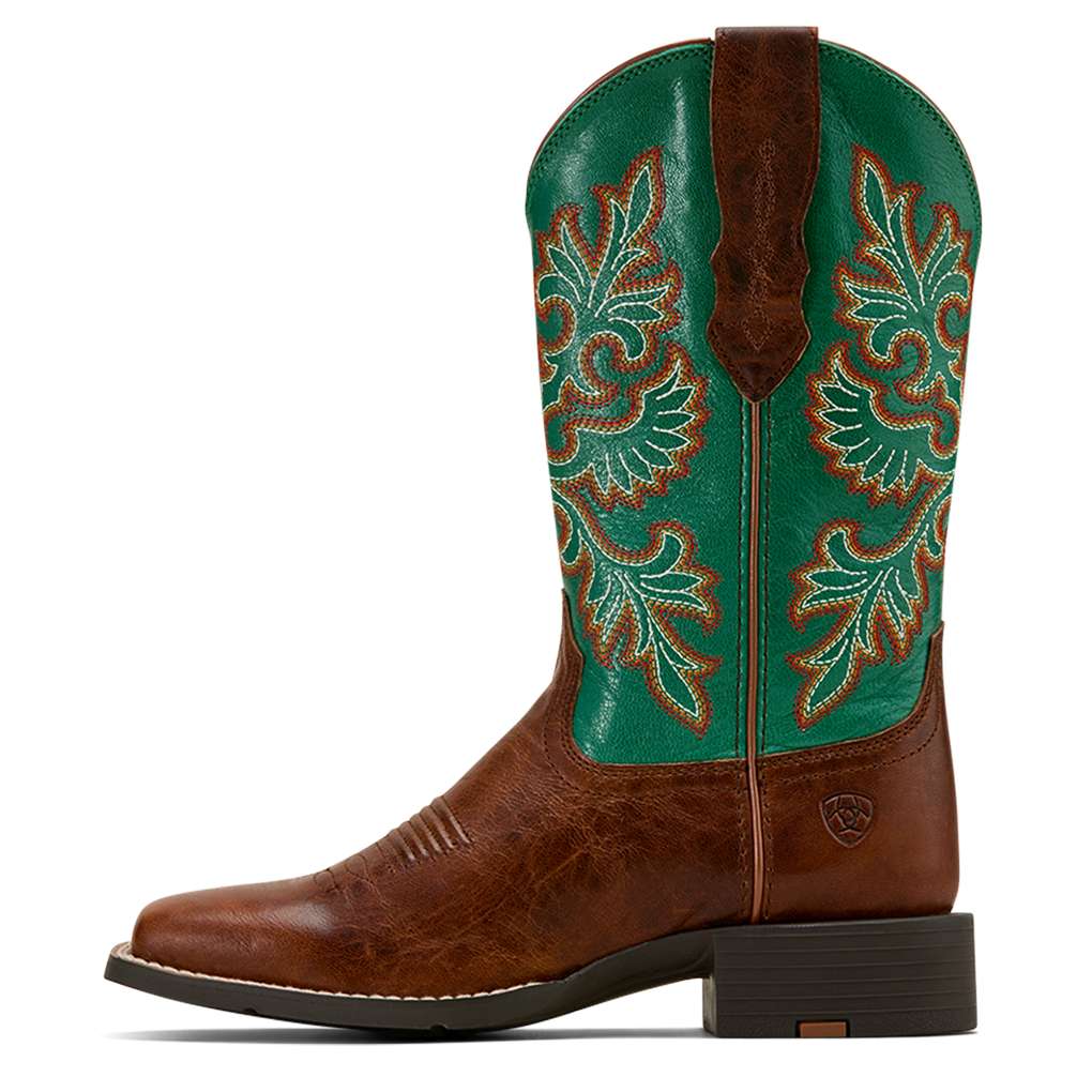 Ariat Ladies Round Up WST Stretchfit Arizona Brown/Aged Jade