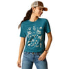 Ariat Ladies Sketch Pad Tee Deep Sea Heather