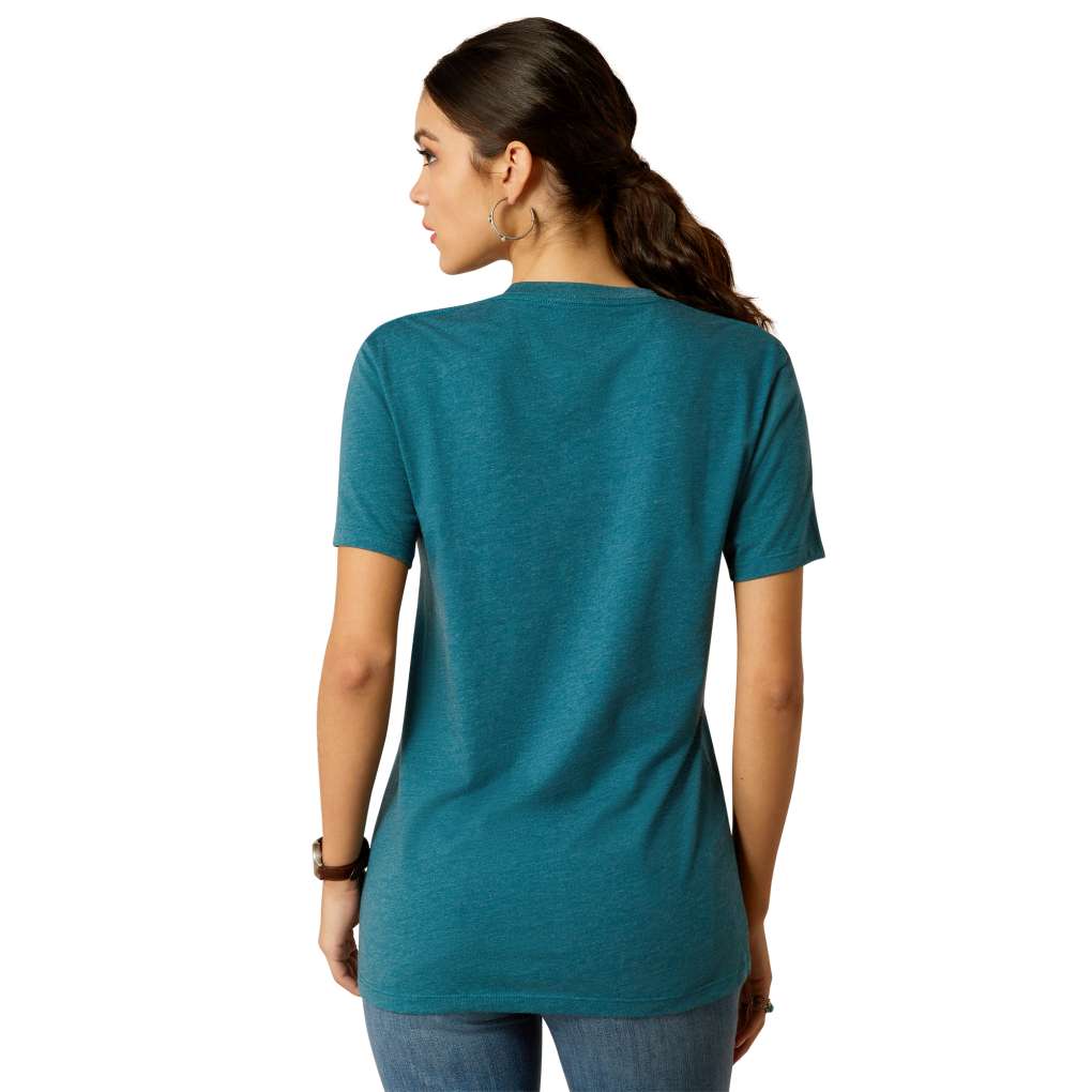 Ariat Ladies Sketch Pad Tee Deep Sea Heather