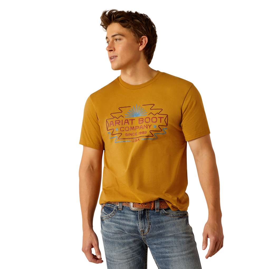 Ariat Mens Amigo Tee Harvest Gold