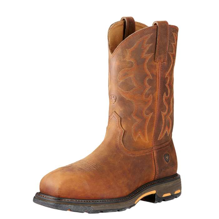 Ariat Mens Workhog Wst Steeltoe Toast Premium