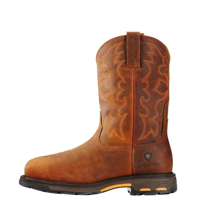 Ariat Mens Workhog Wst Steeltoe Toast Premium