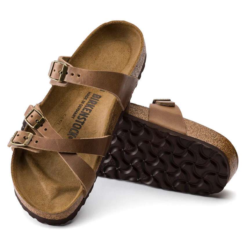 Birkenstock Franca Tabacco Brown Oiled Leather Narrow