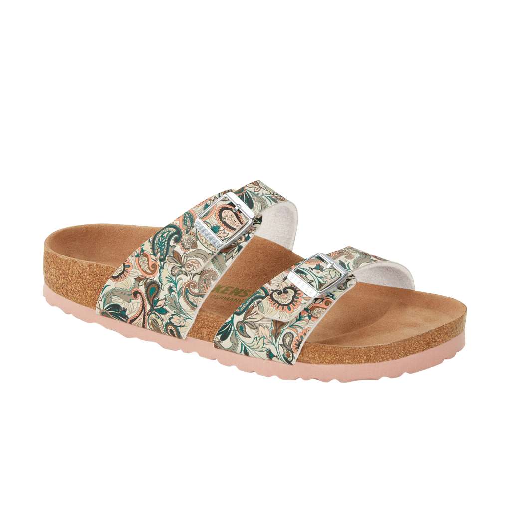 Birkenstock Sydney Vegan Paisley Light Rose Birko-Flor Regular