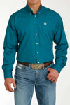 Cinch Mens Contrast Teal MTW1105777 Shirt