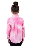 Hard Slog Kids Melly Check Half Placket Shirt