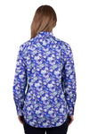 Hard Slog Ladies Tia Floral Half Placket Shirt