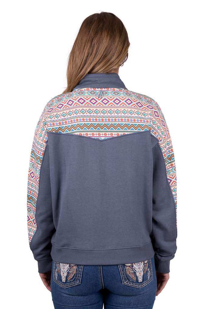 Pure Western Ladies Sally Aztec 1/4 Zip Pullover