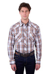 Pure Western Mens Axel Plaid Shirt