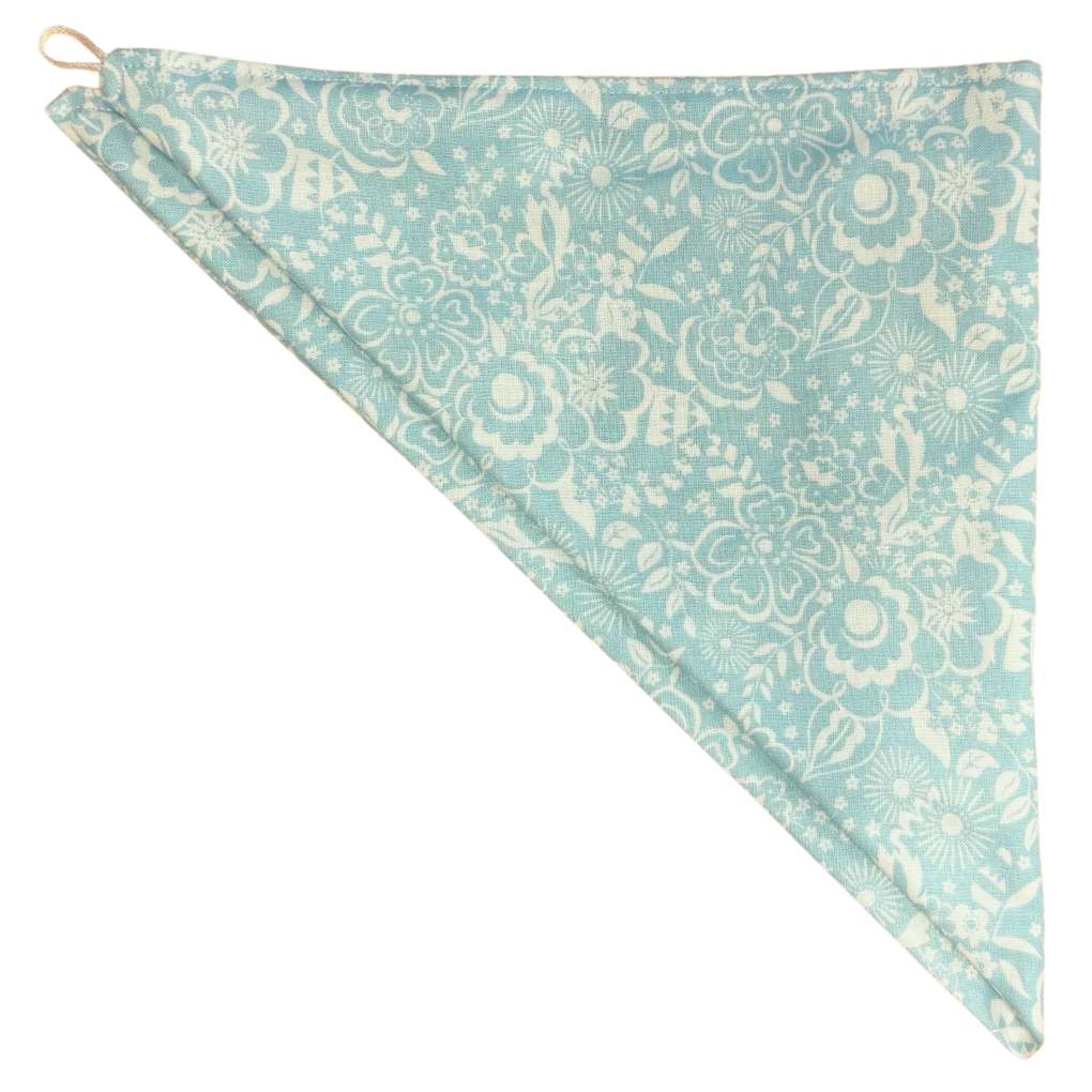 Rosie & Coco Scarf Pale Blue/White Floral