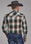 Roper Mens Amarillo Brown Plaid Shirt