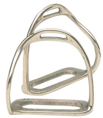 Stainless Steel Bent Leg Safety Stirrups | The Top Saddlery