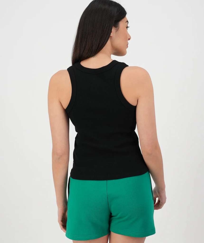 Swanndri Ladies Daisy Ribbed Singlet Black