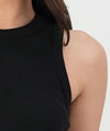 Swanndri Ladies Daisy Ribbed Singlet Black