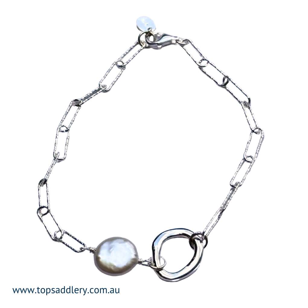 S&S Freshwater Pearl Chain Bracelet