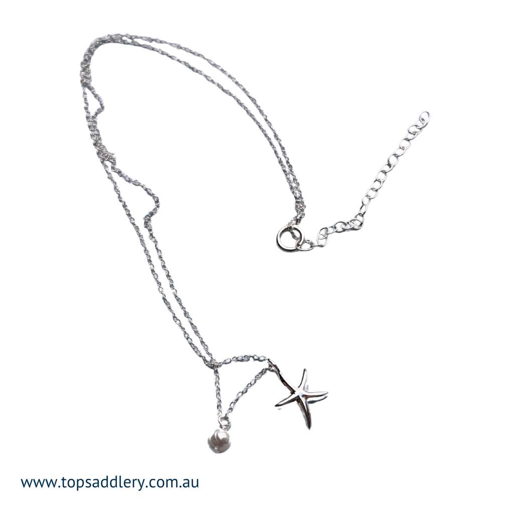 S&S Starfish with Pearl Necklace