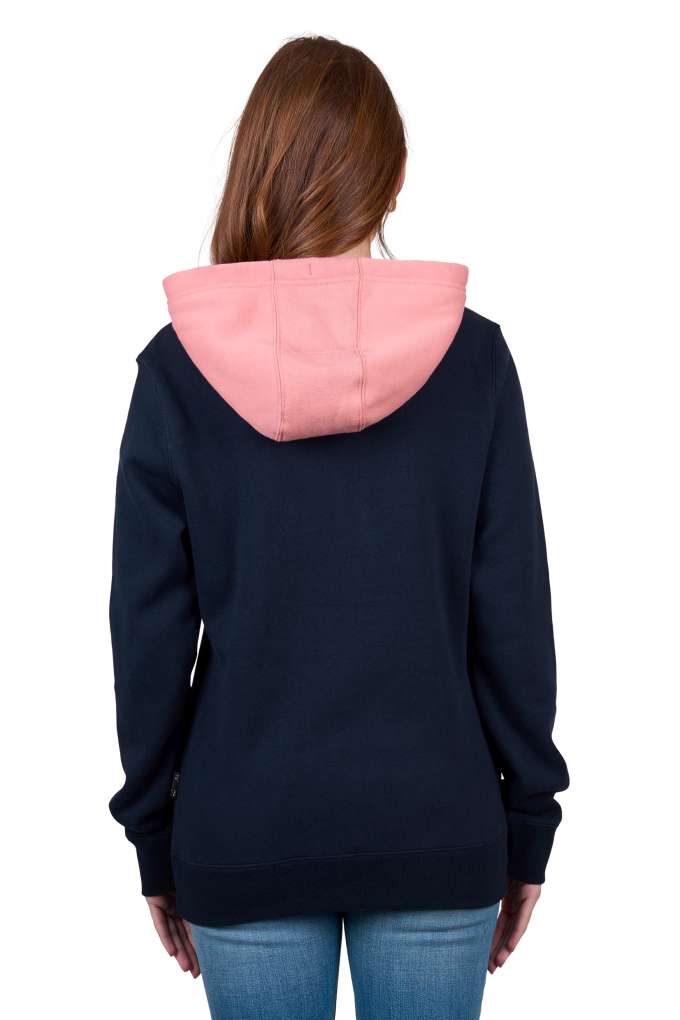 Wrangler Ladies Mindy Hoodie Navy/Pink