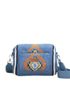 Wrangler Maya Aztec Crossbody Bag Blue