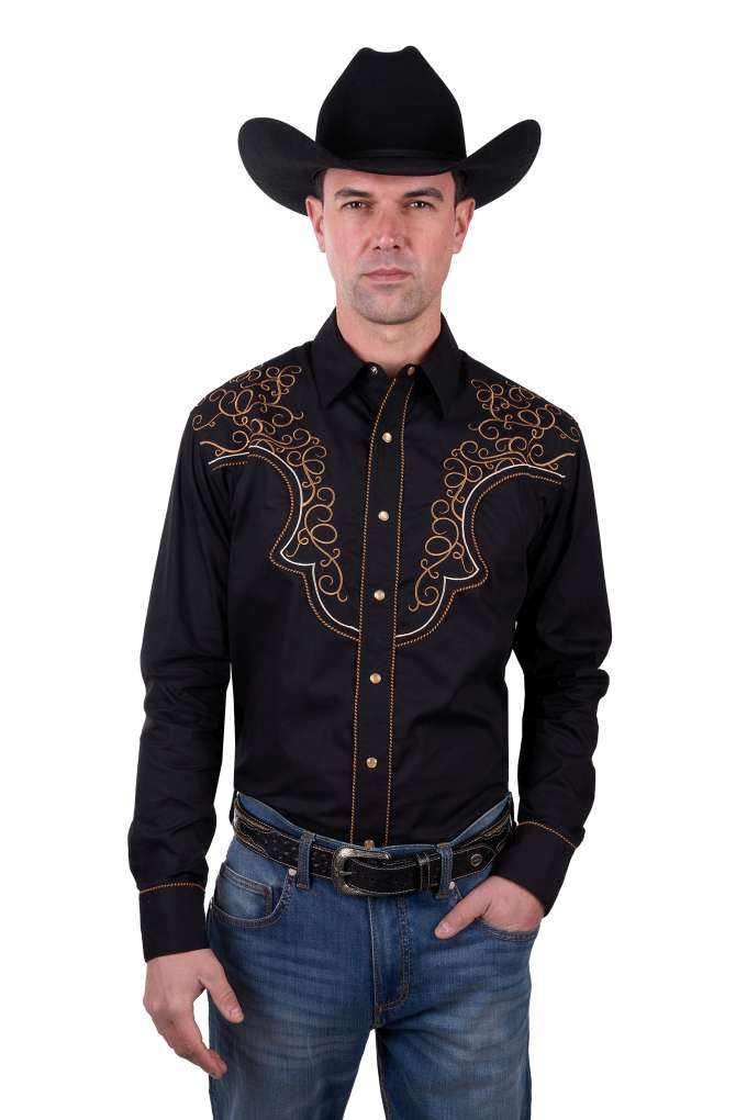 Wrangler Mens Rhys Embroidered Shirt