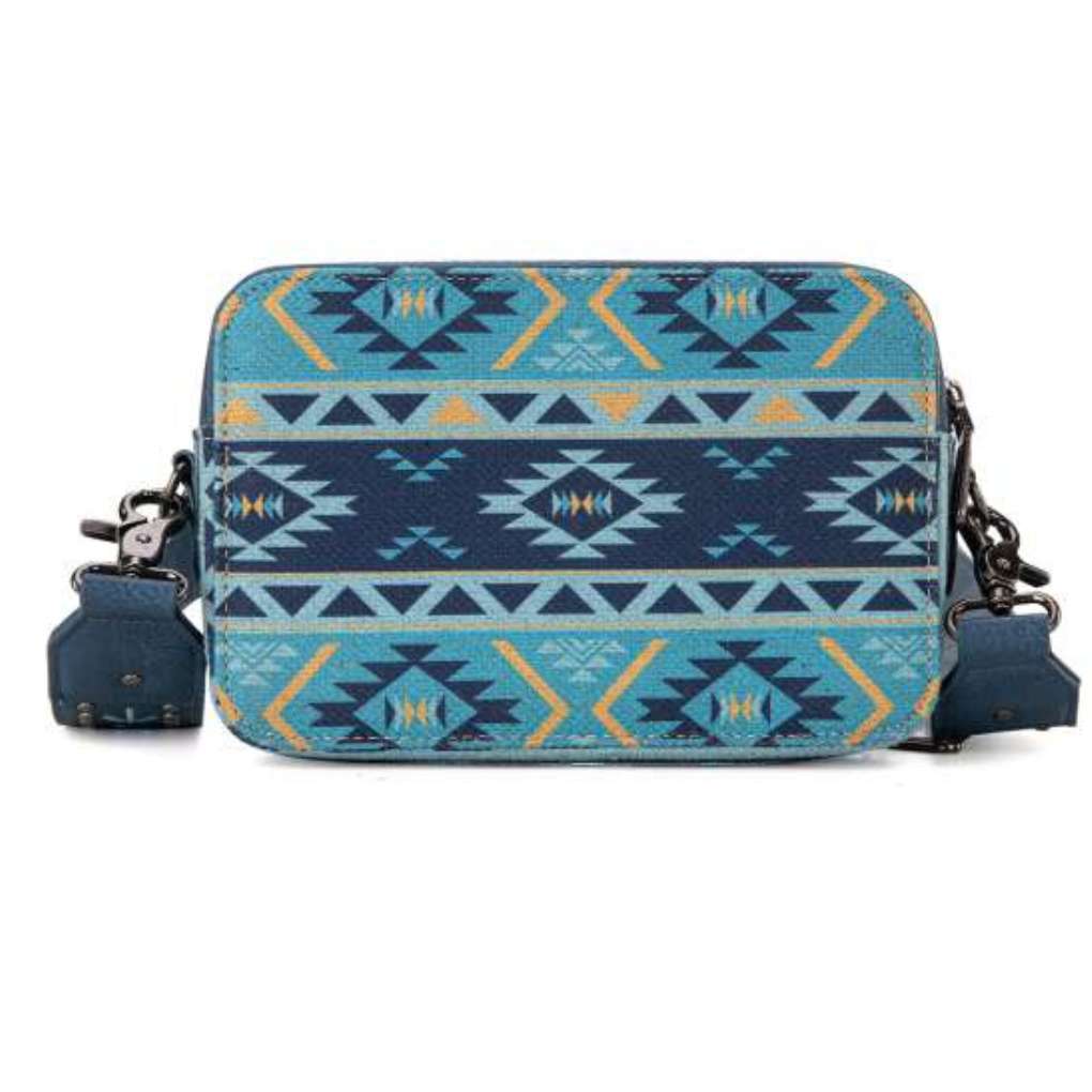 Wrangler Southwestern Crossbody Wallet Bag Navy