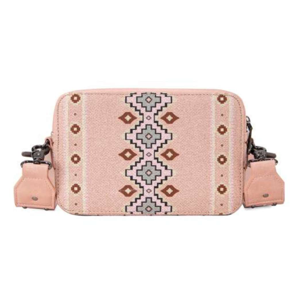 Wrangler Southwestern Crossbody Wallet Bag Pink