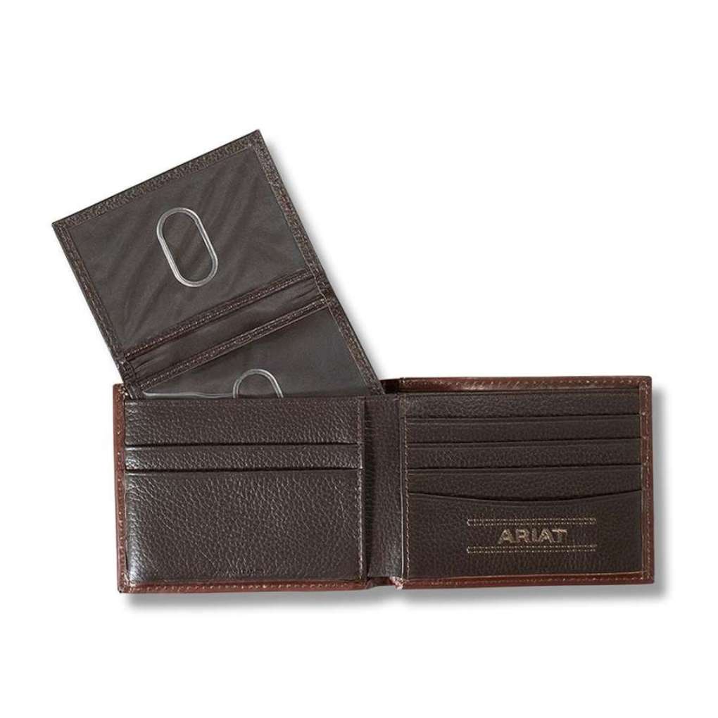 Ariat Bifold Croco Floral Embossed Wallet