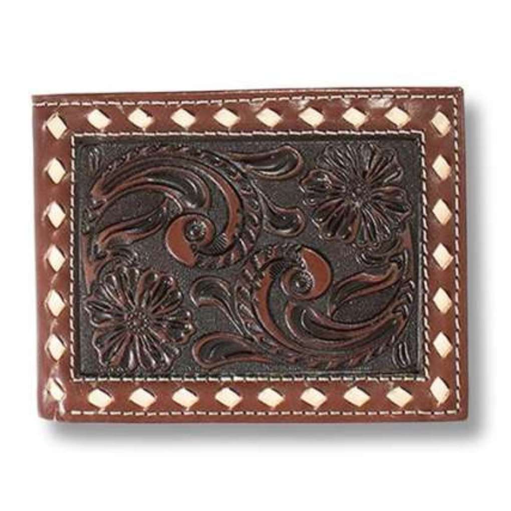 Ariat Bifold Floral Embossed Buckle Wallet