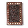 Ariat Trifold Floral Embossed Buckle Wallet