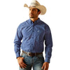 Ariat Mens Price Fitted Shirt Directoire Blue