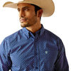 Ariat Mens Price Fitted Shirt Directoire Blue