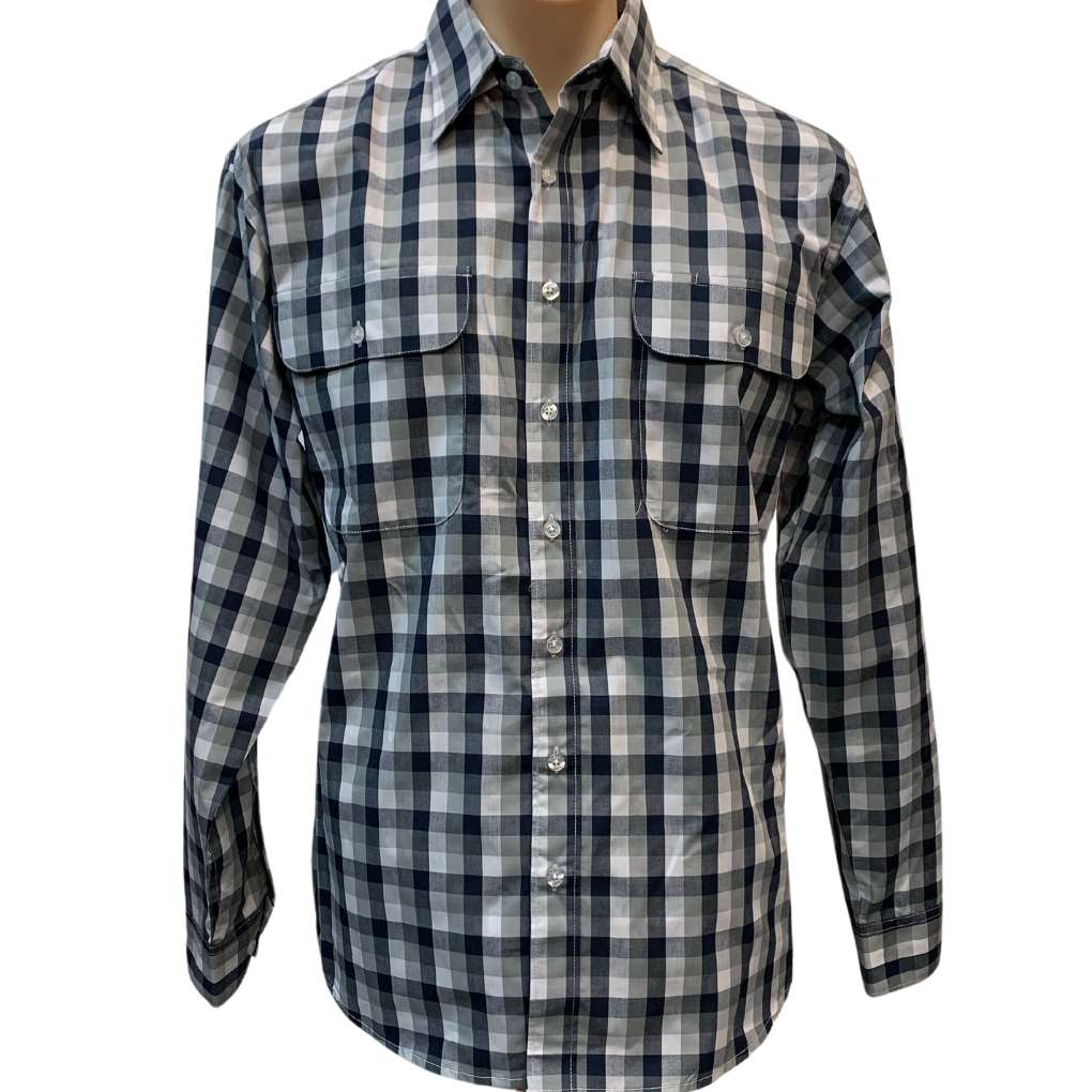 Bisley Mens BS70347 Lge Check Poly/Cotton Shirt