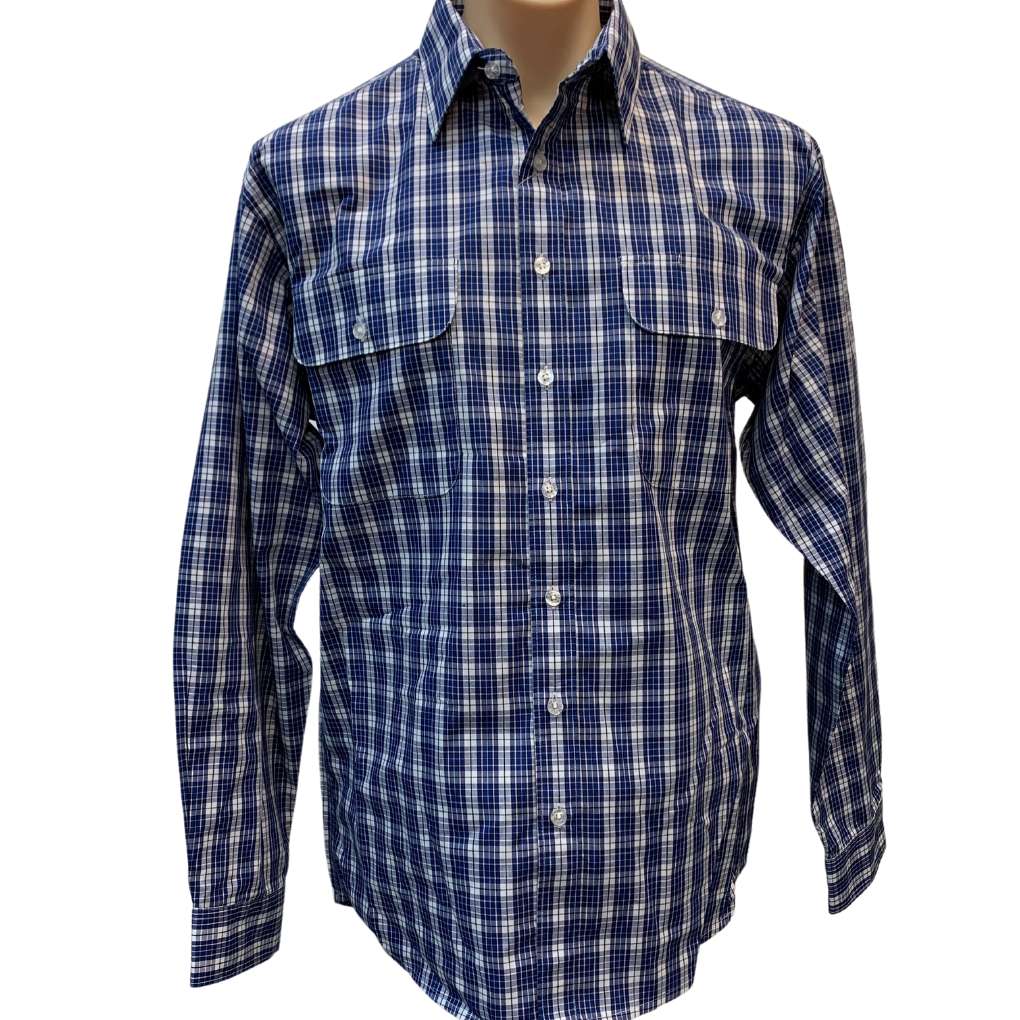 Bisley Mens BS70354 Small Plaid Poly/Cotton Shirt