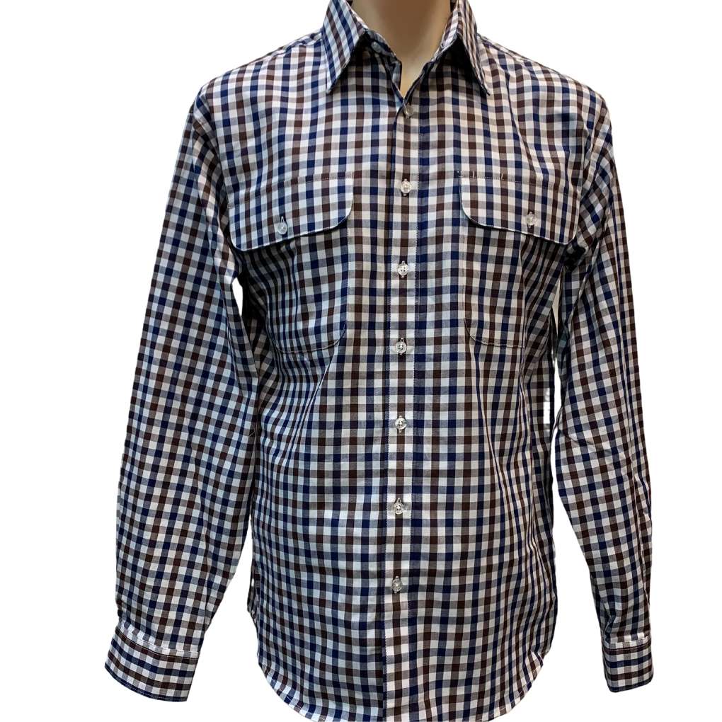 Bisley Mens BS70370 Med Check Cotton Shirt