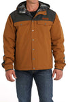 Cinch Mens Canvas Barn MWJ1512002 Jacket Brown/Charcoal