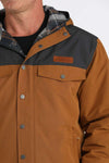 Cinch Mens Canvas Barn MWJ1512002 Jacket Brown/Charcoal