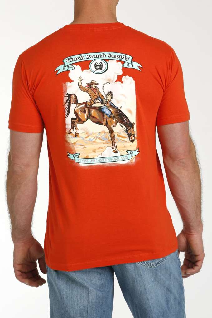 Cinch Mens Cinch Ranch Supply MTT1690618 Tee