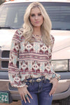 Cruel Girl Ladies Aztec Blouse CTW7301005