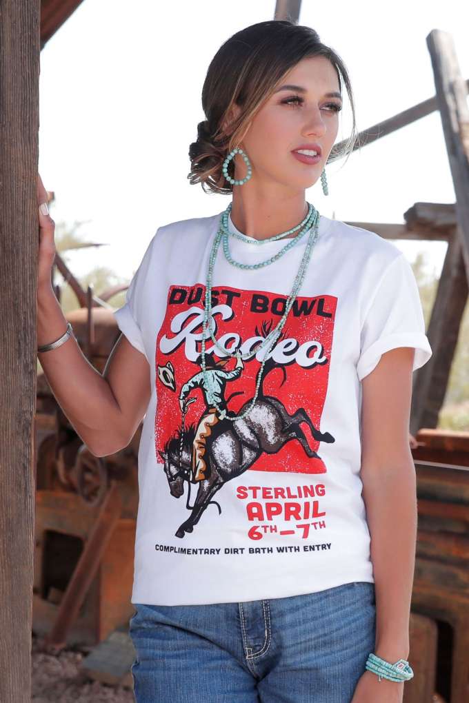 Cruel Girl Ladies Dust Bowl Rodeo Tee