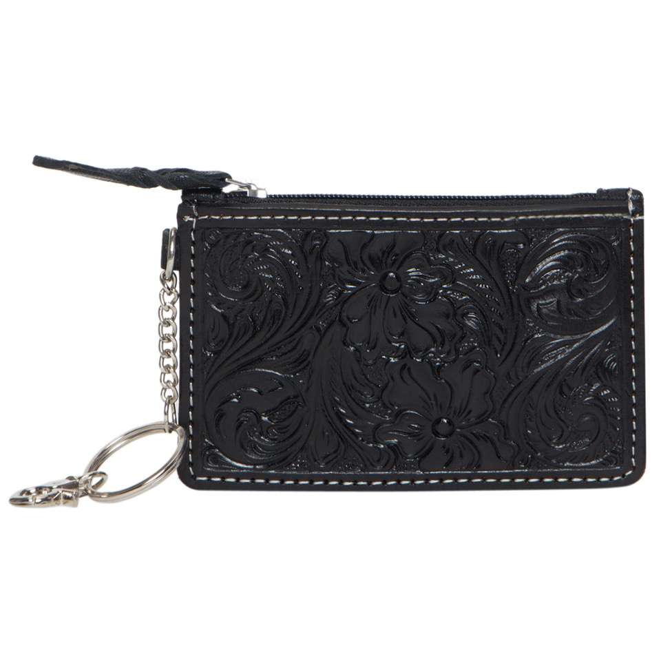 Design Edge Tooled Key Chain Wallet