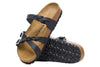 Birkenstock Franca Braided Black Oiled Leather Narrow