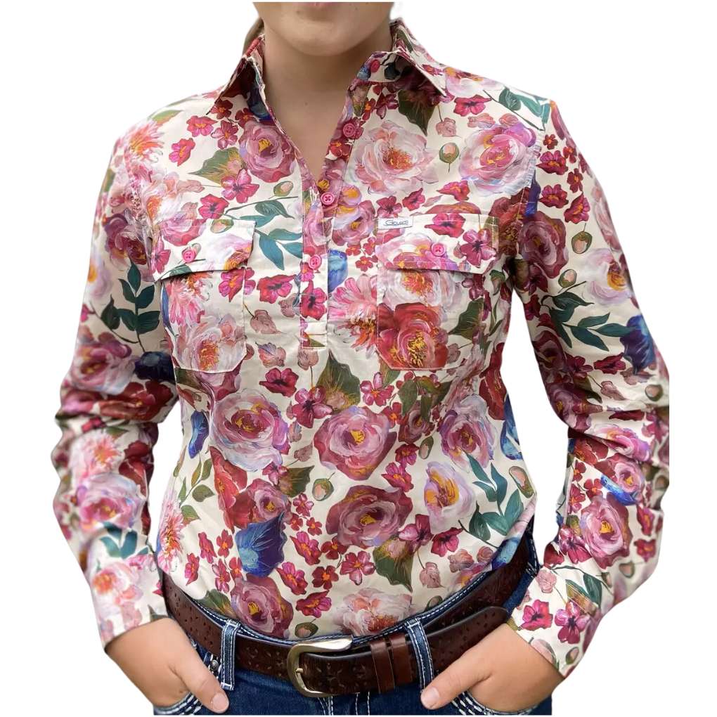 Grovers Ladies Lauren Floral Shirt