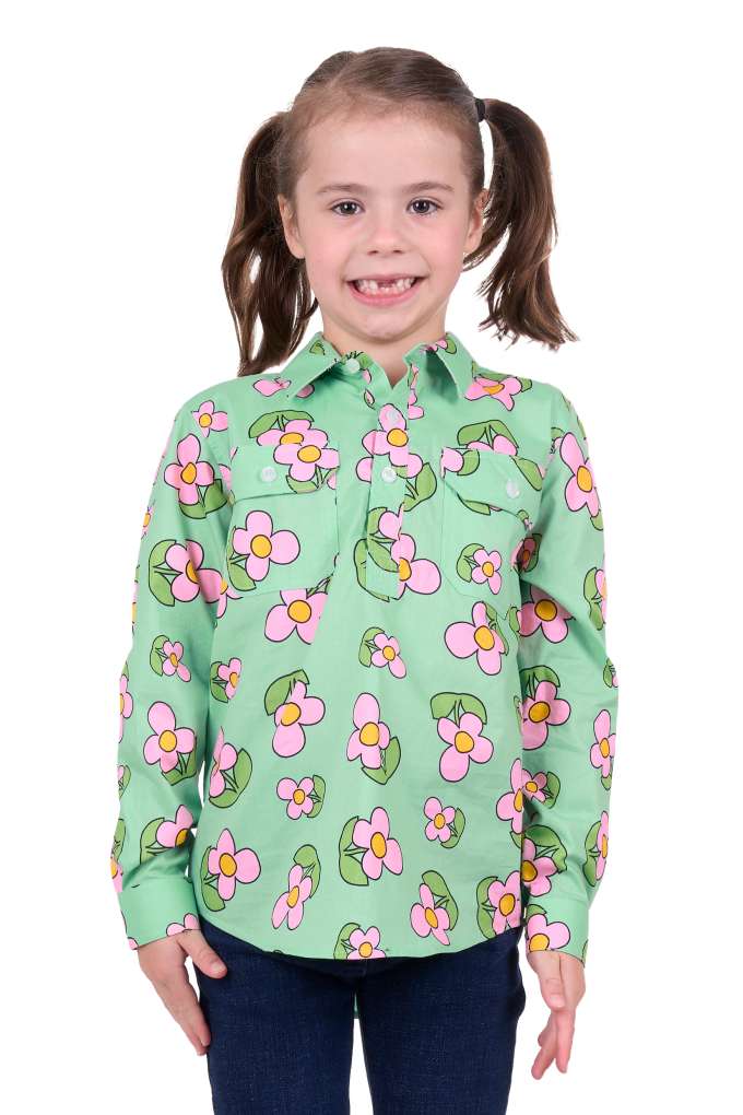 Hard Slog Kids Candy Half Placket Shirt