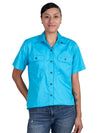 JCA Ladies Maggie F/B S/S Work Shirt