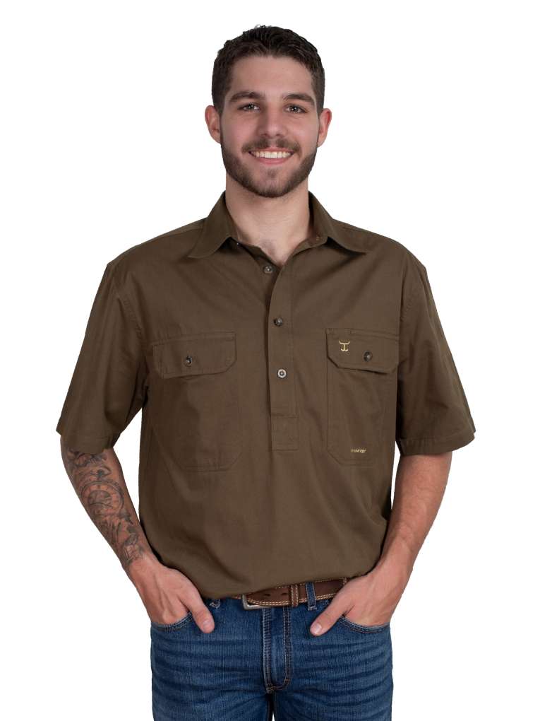 JCA Mens Adam Short Sleeve Workshirt