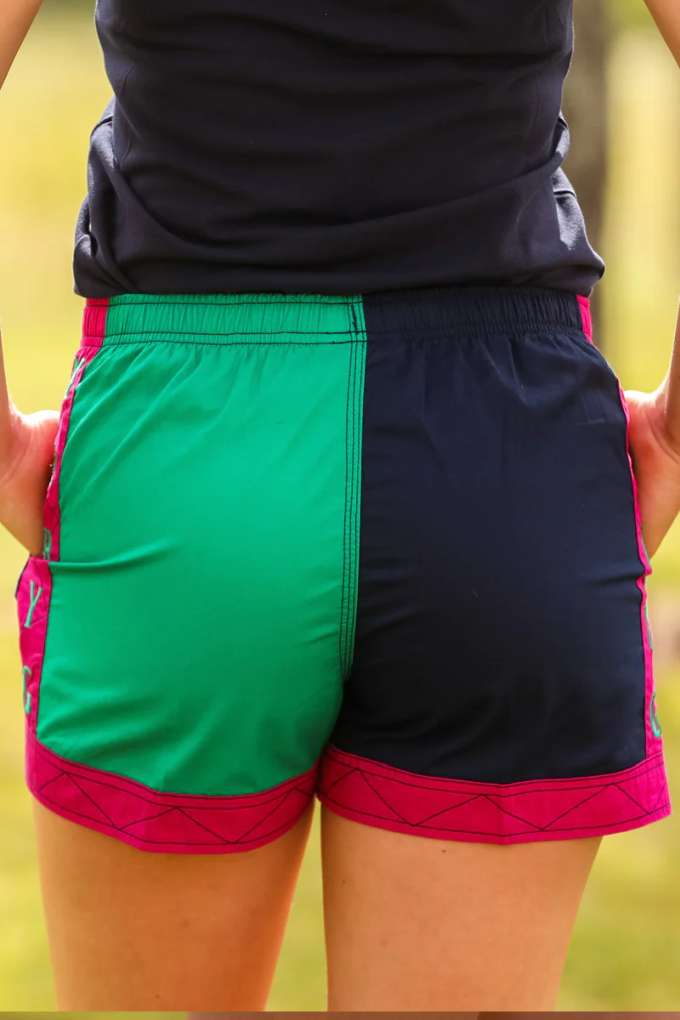 MaryG Classic Harlequin Panel Shorts