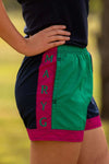 MaryG Classic Harlequin Panel Shorts