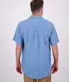 Swanndri Mens Paihai Mens Smoke Blue Check S/S Shirt