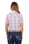 Pure Western Ladies Brook Plaid Short Sleeve Shirt