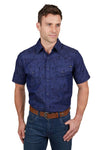 Pure Western Mens Drew Western Short Sleeve Shirt